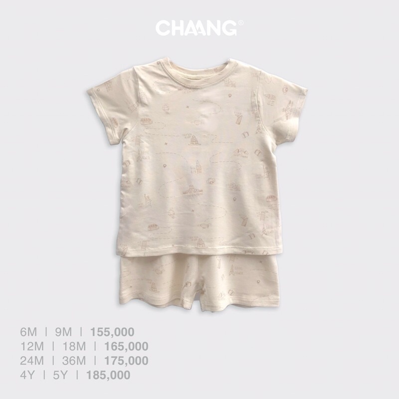 Bộ cộc tay Chaang cho bé từ 3 tháng đến 5 tuổi