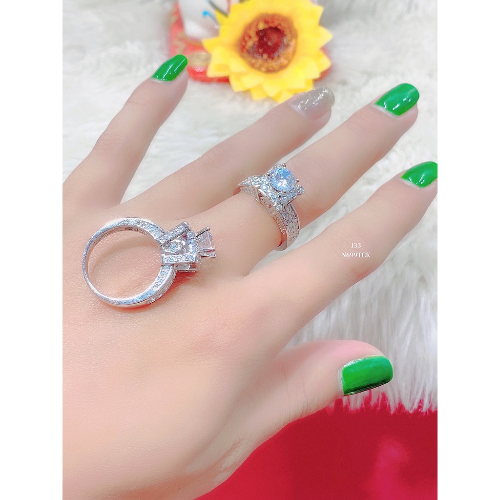 UHA - Nhẫn nữ mạ vàng 18k đính đá CZ N699 ( giá tốt nhất )