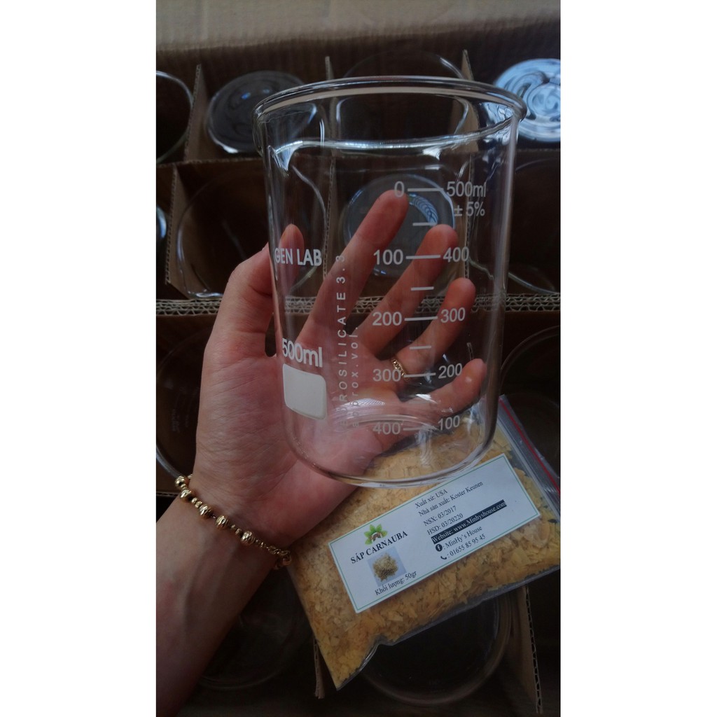 Cốc Thủy Tinh Chịu Nhiệt Có Mỏ 500ml