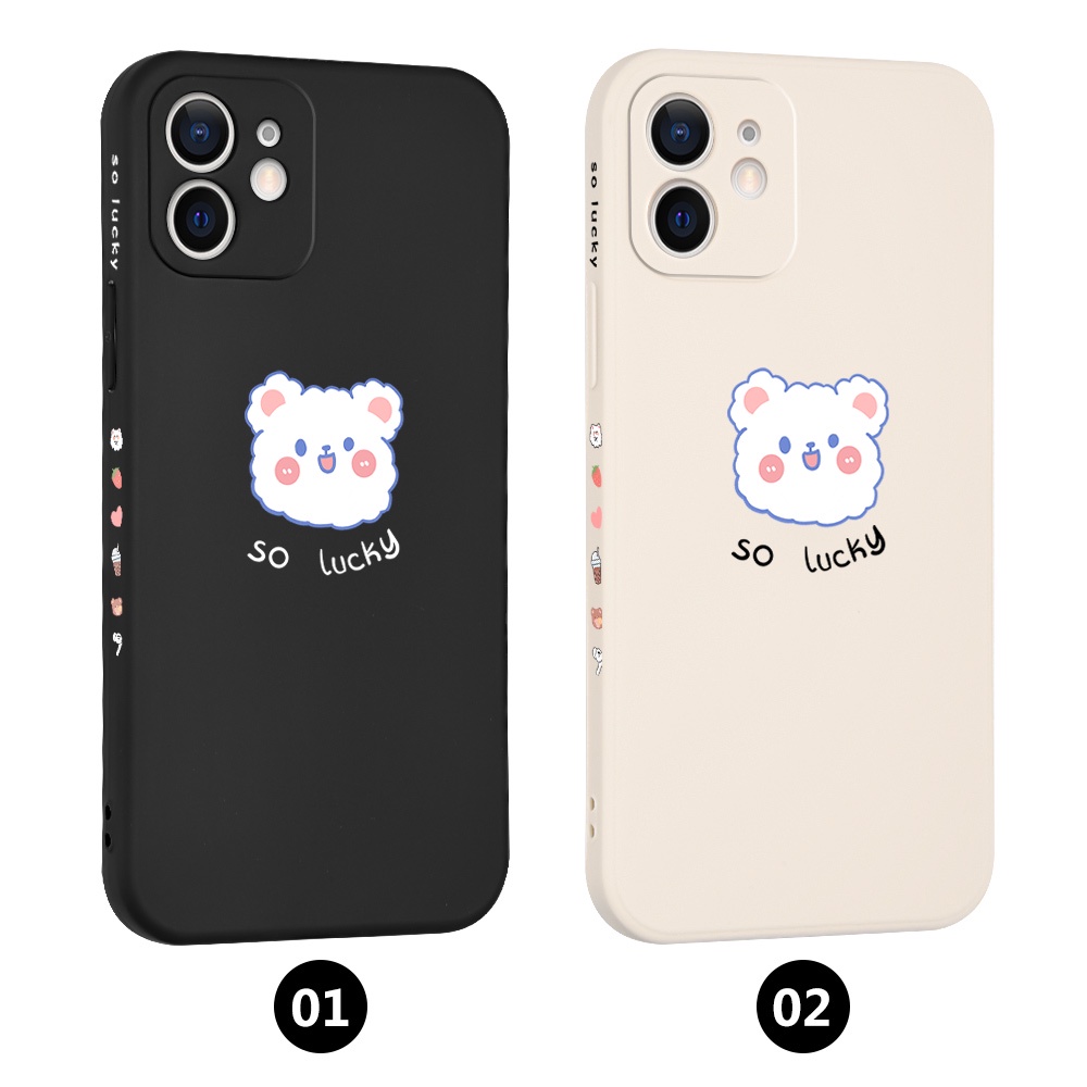Ốp Điện Thoại Hình Gấu Trắng Đen Cho Xiaomi 9A 4X Redmi Note 5 7 8 10 9 Pro K20 Pro K30i POCO X2 Xiaomi 9T/9T Pro Redmi 6 7 9 4A 5A 6A 8A Pro