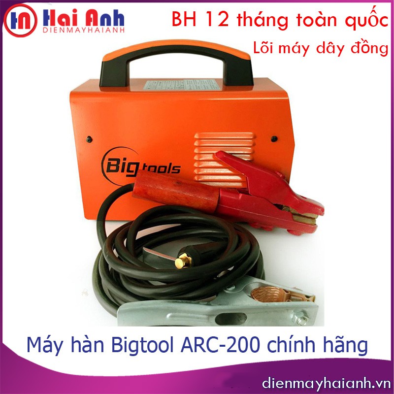 Máy hàn điện tử inverter, mini xách tay gia đình, Bigtools ARC-200 chất lượng cao, đầy đủ phụ kiện