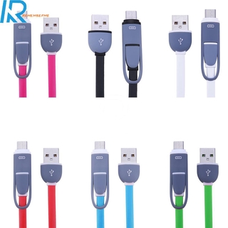 Dây Cáp Sạc Và Truyền Dữ Liệu Micro Usb + Type-C 2 Trong 1 Chất Lượng Cao Cho Android
