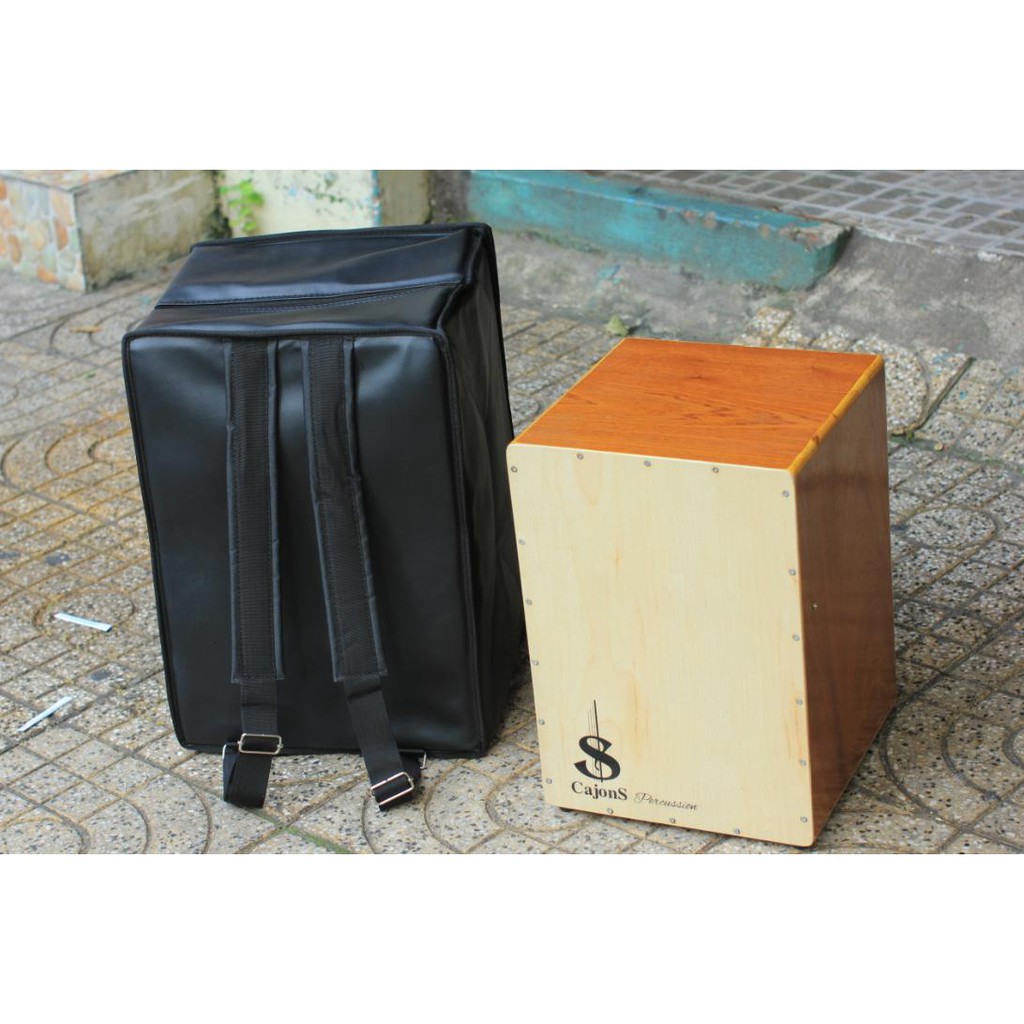 [Mã giảm 10% đơn 99K] Trống cajon giá rẻ có in hình cực đẹp có núm chỉnh snare mã Crus-02 chính hãng S Việt