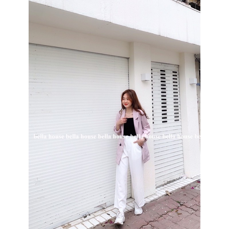 Áo blazer kẻ hồng | BigBuy360 - bigbuy360.vn