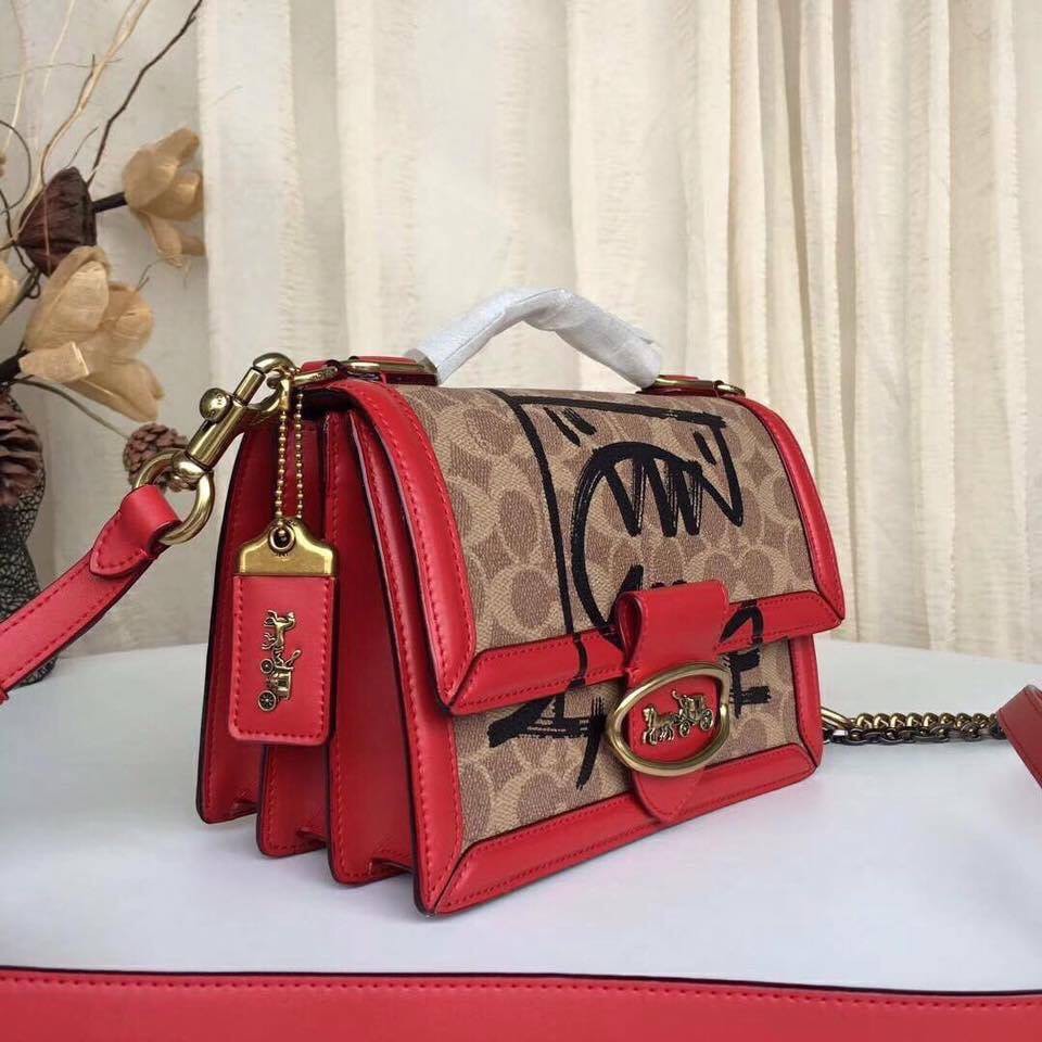 TÚI C0ACH___RILEY TOP HANDLE 22 code : f76017