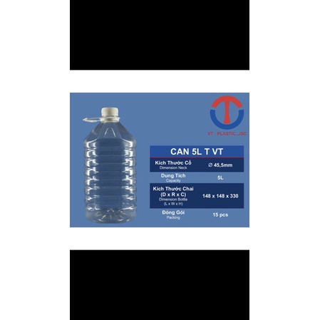 can nhựa 5 lít