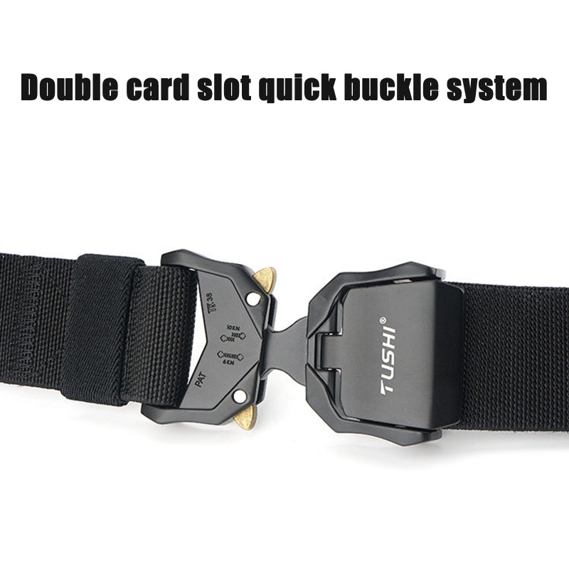 Thắt Lưng Nylon Co Giãn Tháo Lắp Nhanh Khóa Hợp Kim Nhôm Cho Unisex
