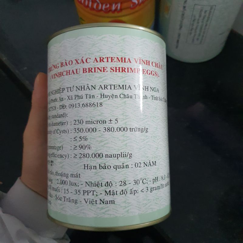Artemia Vĩnh Châu Ấp Nở - Atermia Được Bảo Quản Siêu Tốt Tỉ Lệ Nở Cao 10G - 20G