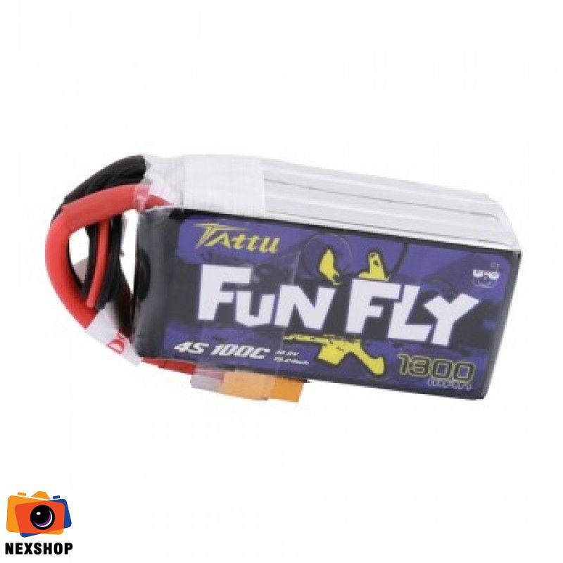 Pin Lipo cho máy bay xe hơi điều khiển Tattu FunFly 1300mAh 100C 14.8V