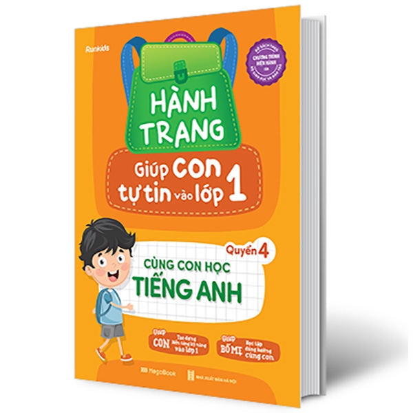 Sách - Hành Trang Giúp Con Tự Tin Vào Lớp 1 - Quyển 4: Cùng Con Học Tiếng Anh