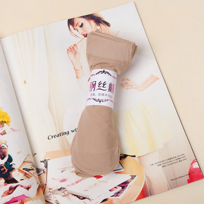 Tất Nữ ❤️FREESHIP❤️Sét 10 Đôi tất da cổ ngắn siêu dai loại đẹp,giúp chân thon gọn khi đi phối đồ mã 0013