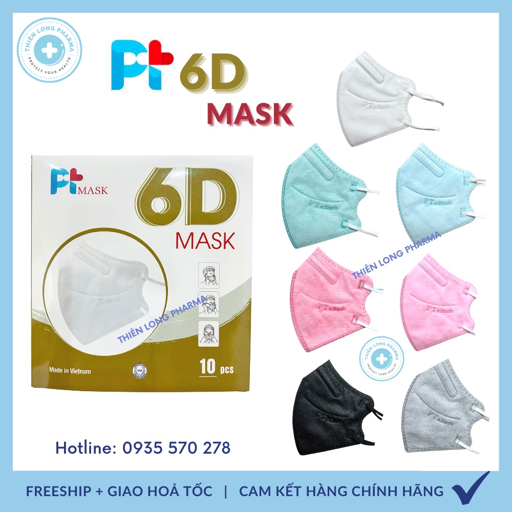 Bạn mới nhập COSHBM -50% đơn 0Đ HỘP 10 CÁI Khẩu trang 6D MASK PT chính