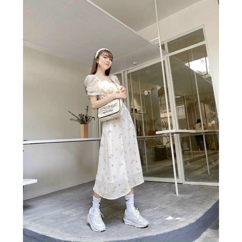 ĐẦM HOA NHÍU NGỰC XẺ ĐÙI❤CÓ HÌNH THẬT TRẢI SÀN | BigBuy360 - bigbuy360.vn