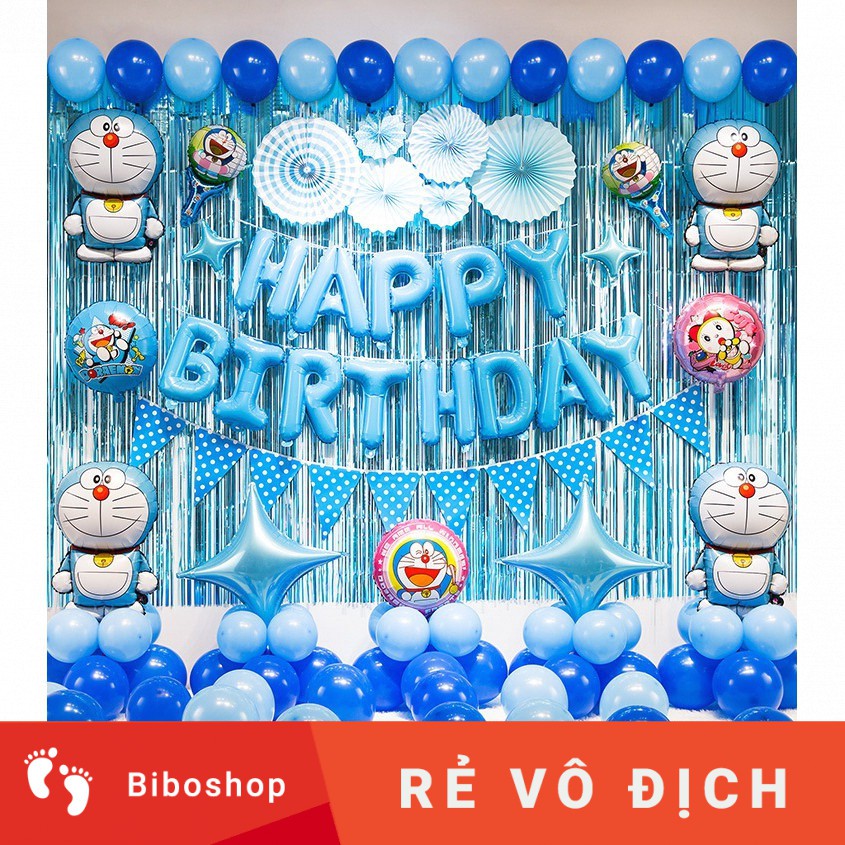 SET SN HÌNH DOREMON - SINH NHẬT BÉ TRAI, BÉ GÁI - BÓNG DOREMON - BÓNG BAY SINH NHẬT BÉ GIÁ RẺ - PHỤ 