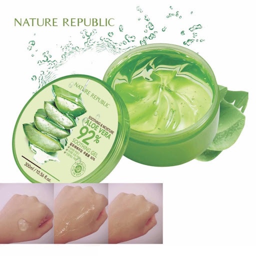 Gel lô hội dưỡng đa năng NATURE REPUBLIC Soothing &amp; Moisture Aloe Vera 92% Soothing Gel 300ml