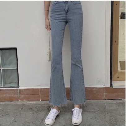 Quần bò loe rách gấu xuất dư siêu đẹp - QJ15 | BigBuy360 - bigbuy360.vn