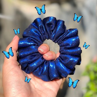 Đồ buộc tóc Xanh Dương Hologram - Scrunchies