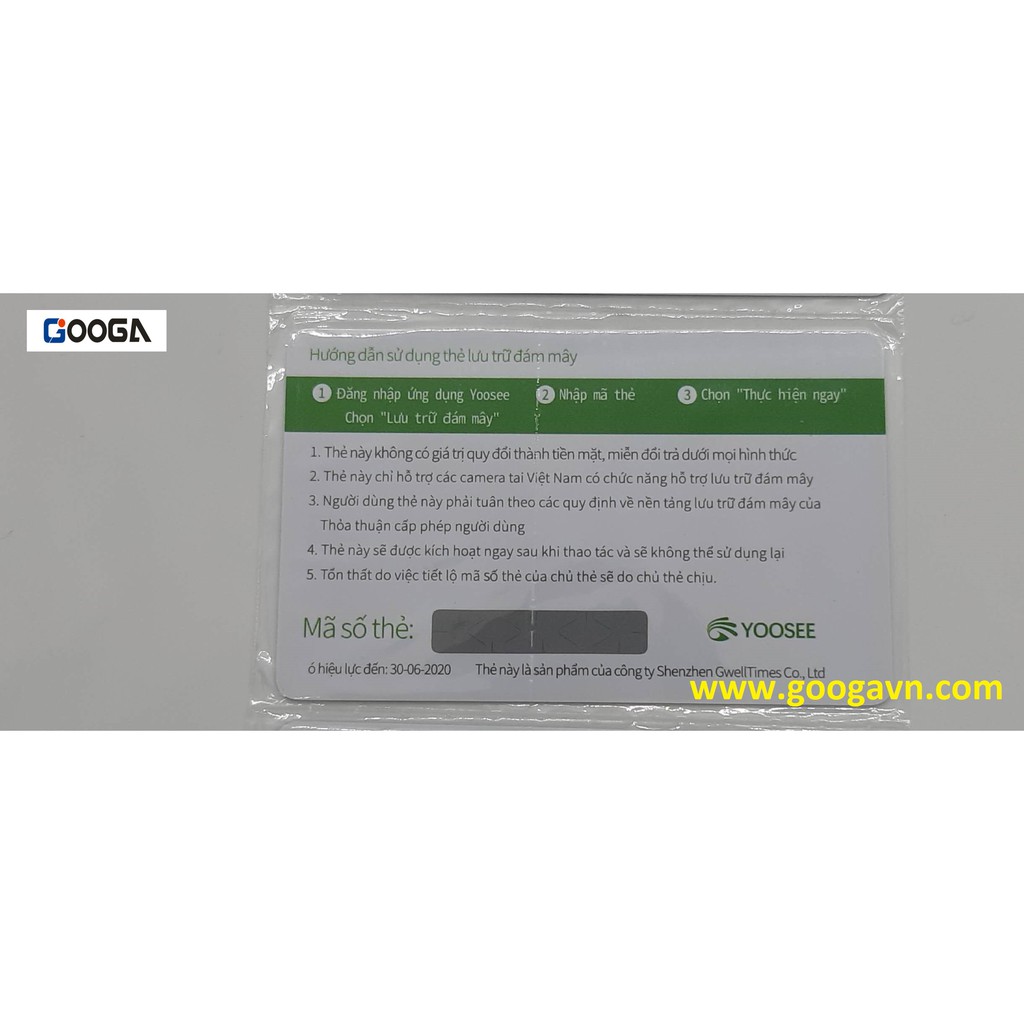 Thẻ ghi hình lưu trữ đám mây dành cho các dòng camera yoosee hỗ trợ lưu trữ đám mây | BigBuy360 - bigbuy360.vn