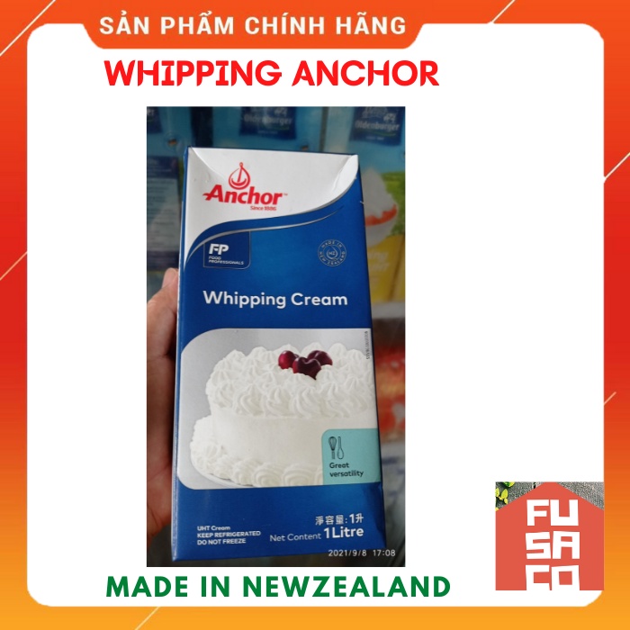 Kem sữa tươi Whipping Cream ANCHOR - 1 lít