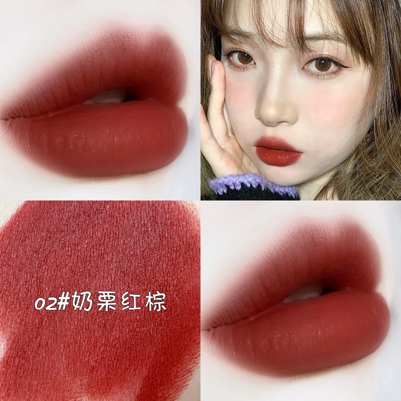 Son Kem Hanboli Velvet Mist Lip Glaze Màu Sắc Quyến Rũ Chất Mềm Mịn Môi