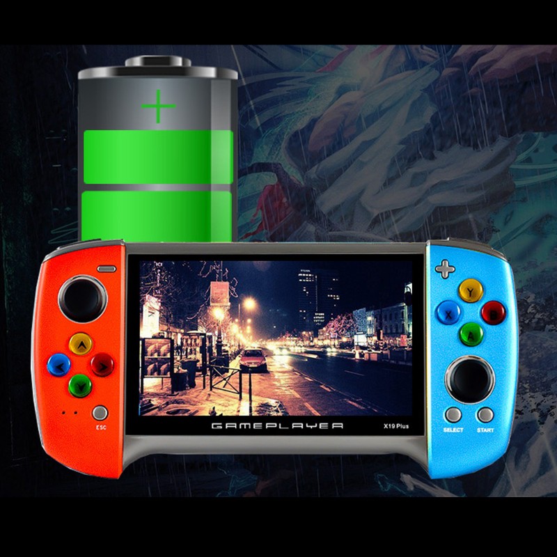 Máy chơi game cầm tay cổ điển X19 Plus mới 2020 màn hình 5.1 inch với 1000 trò chơi