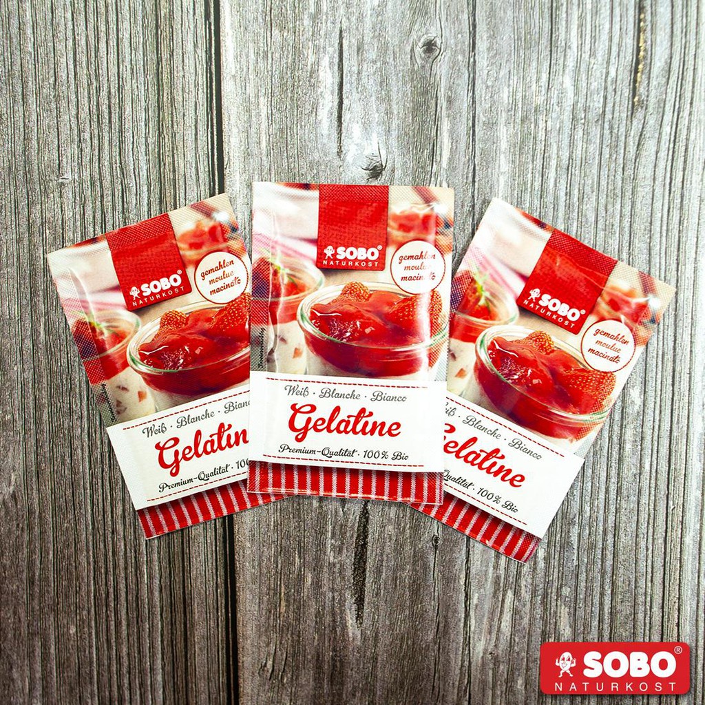 Bột Gelatine Hữu Cơ Sobo 9g