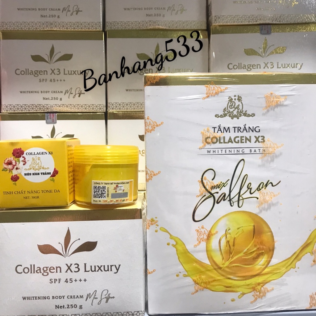 Combo trắng da Body Luxury + Tắm trắng X3