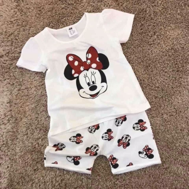 Bộ minnie cho bé gái từ 9 tháng đến 5 tuổi
