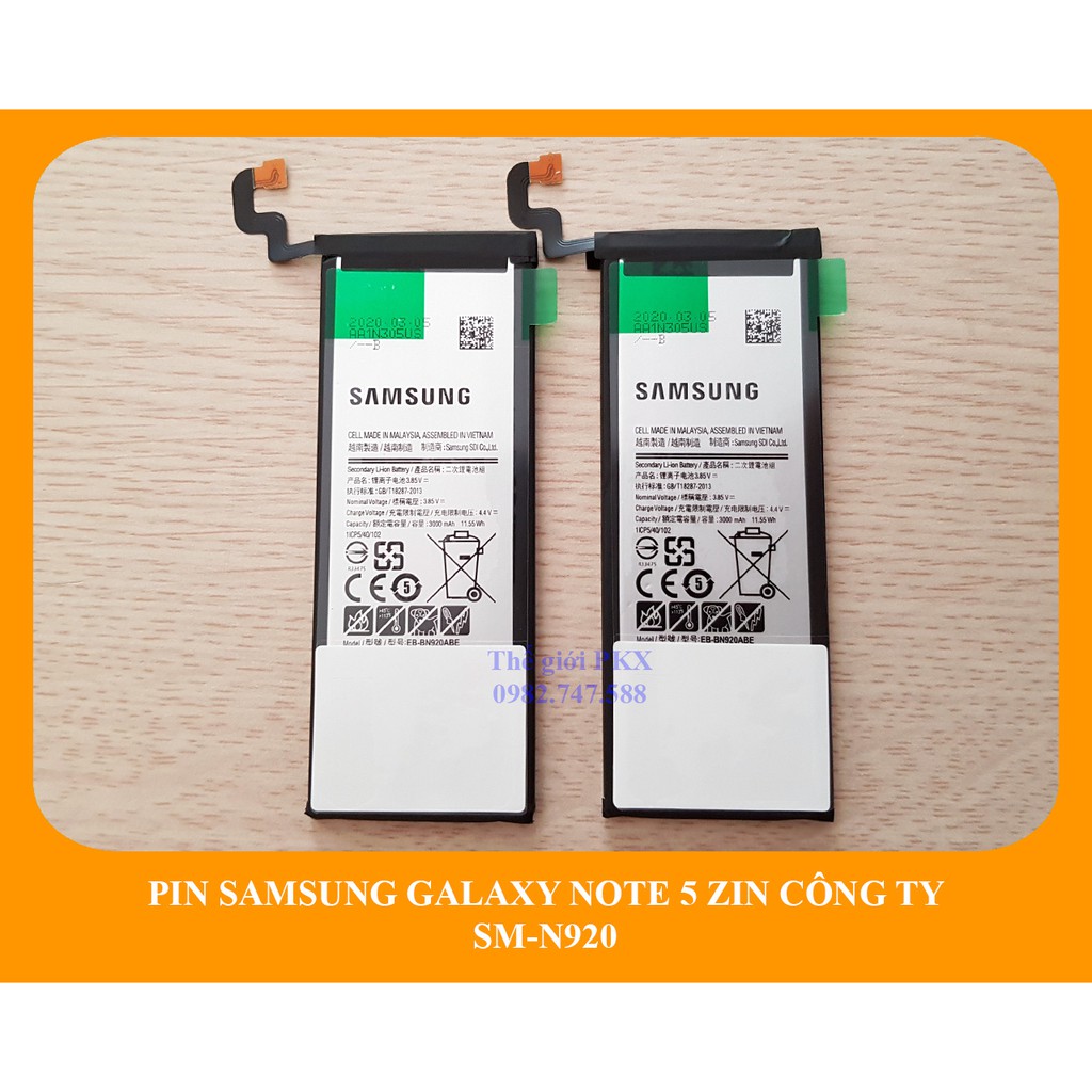 Pin Galaxy Note 5 zin công ty N920