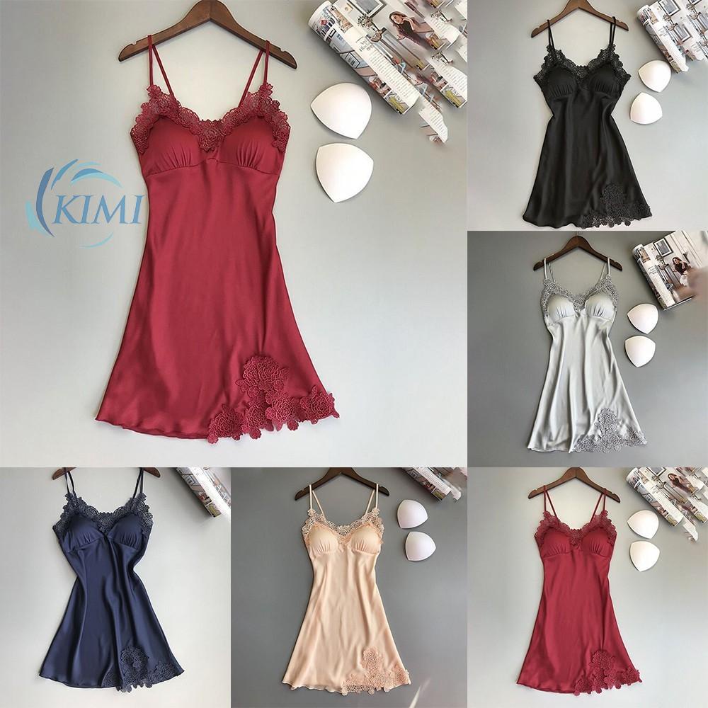 Đầm ngủ bằng lụa mềm mại gợi cảm cho nữ
 | BigBuy360 - bigbuy360.vn