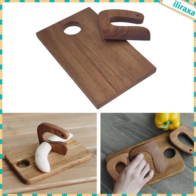 Bộ Đồ Chơi Dao Cắt Bánh / Trái Cây / Phô Mai / Rau Củ Bằng Gỗ Hình Cá Giáo Dục Cho Bé