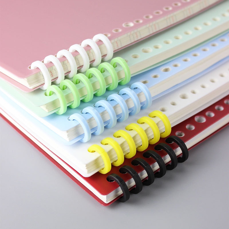 Binder thanh còng nhựa cao cấp đường kính 12mm Béo shop kẹp tài liệu lò xo làm sổ bìa còng A4 A5 B5 bullet journal 6 lỗ