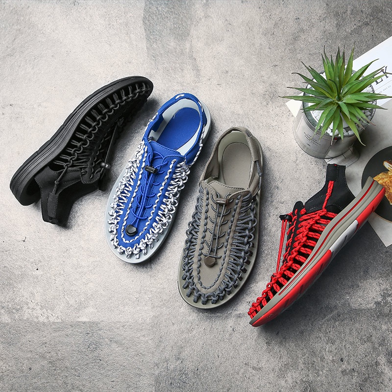 Giày sandal chống trượt thoáng khí cỡ 35-48 phong cách đi biển cho nam và nữ