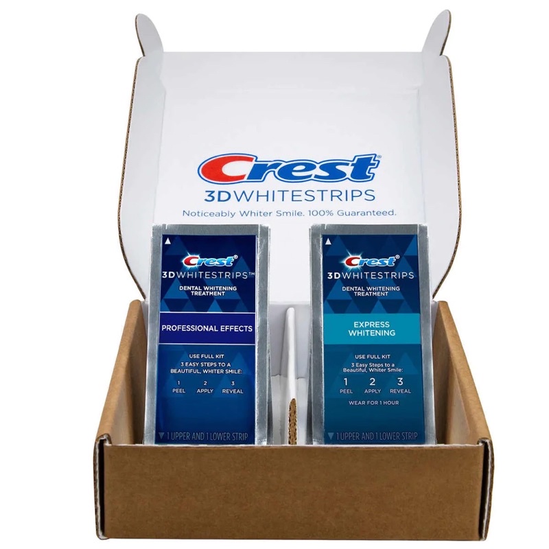 Miếng dán trắng răng Crest 3D White Whitestrips, 1 gói lẻ