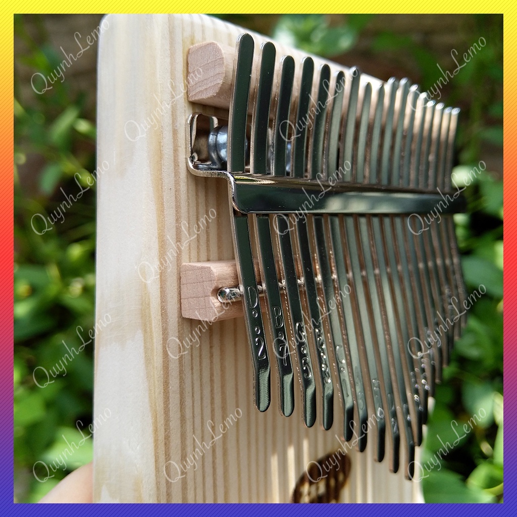 Đàn kalimba 17 phím , Kalimba khắc hình gấu ngủ Zz, đàn piano ngón tay cái gỗ tấm , đồ chơi cho bé hấp dẫn với deal sốc