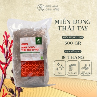 Miến Dong Thái Tay Bắc Cạn sợi to VỊ VIỆT, 100% Từ Củ Dong Riềng Đỏ, Gói 500 gam
