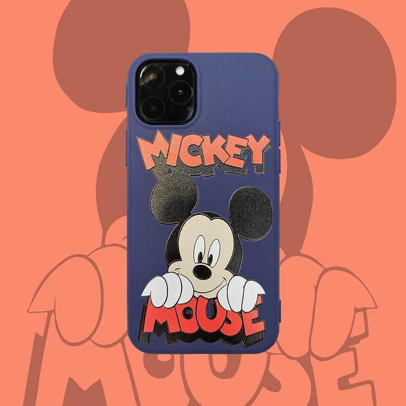 Ốp điện thoại mềm họa tiết chuột mickey/minnie đáng yêu cho iPhone11 Pro Max XSMax XR Xs i6/7/8 Plus