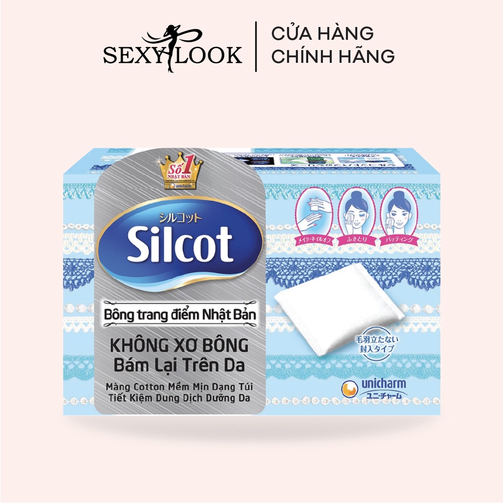 [HÀNG TẶNG KHÔNG BÁN] Bông tẩy trang Silcot 82 miếng/ hộp