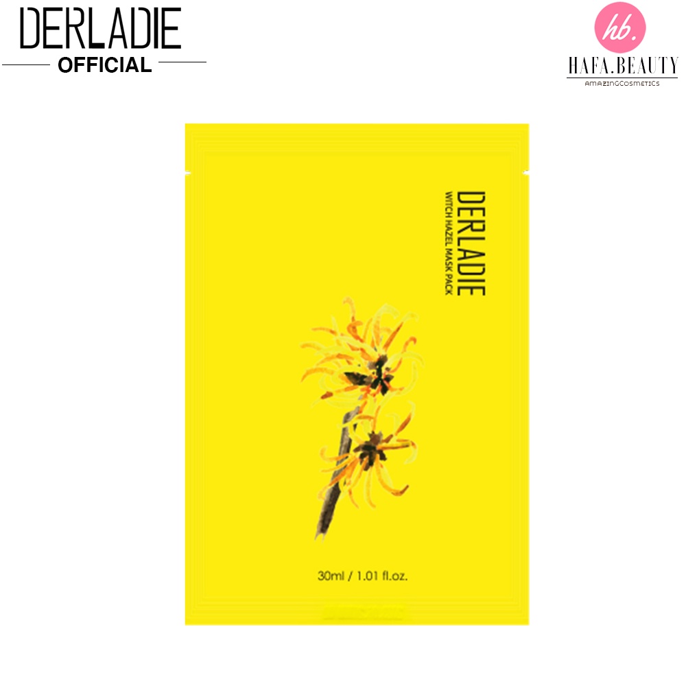 Combo 10 Mặt Nạ Mặt Nạ Derladie Witch Hazel Mask Pack Giảm Mụn, Dưỡng Sáng Da 30ml x10