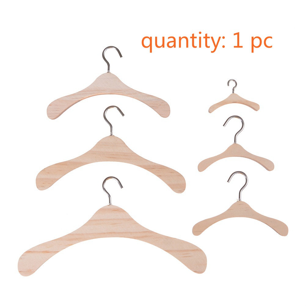 1 Móc Treo Quần Áo Búp Bê Bằng Gỗ