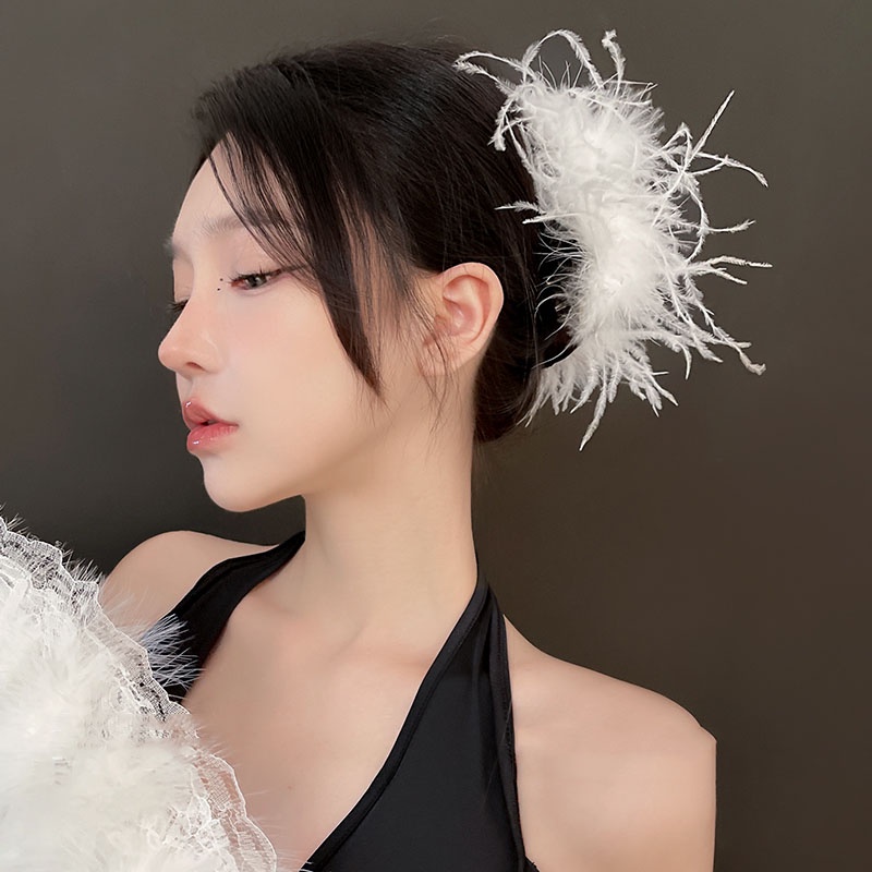 Kẹp Tóc Hình Lông Vũ Thời Trang