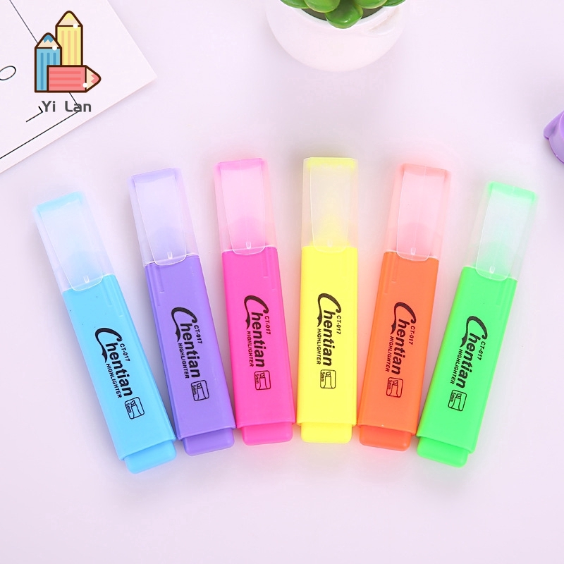 Bút dạ quang 6 màu tự chọn