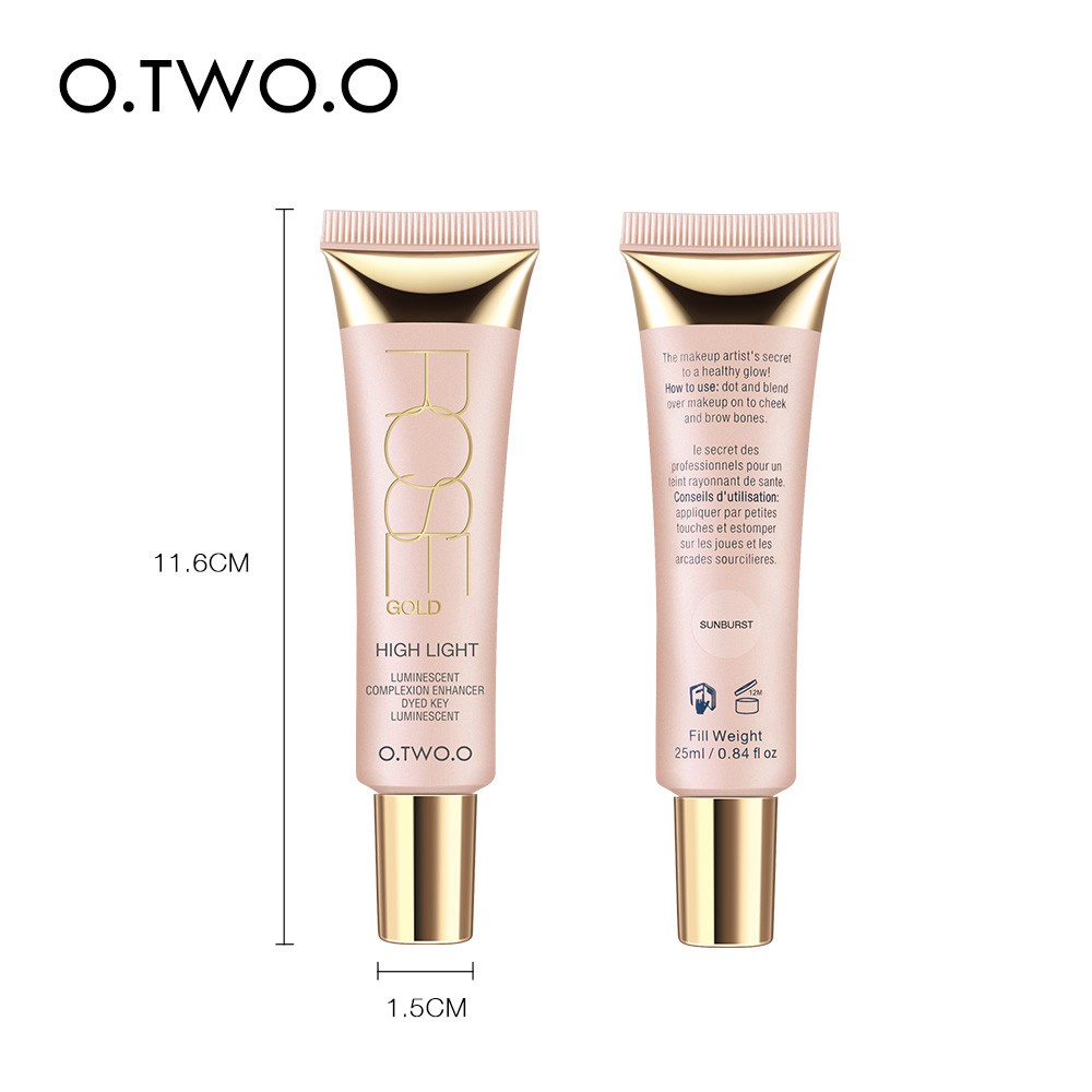 Kem lót O.TWO.O HIGHLIGHT LUMINESCENT làm sáng &amp; căng bóng da - bắt sáng nội địa trung JINT