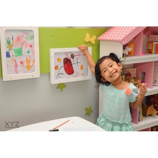 Combo 3 khung đựng tranh vẽ khổ A4 trắng