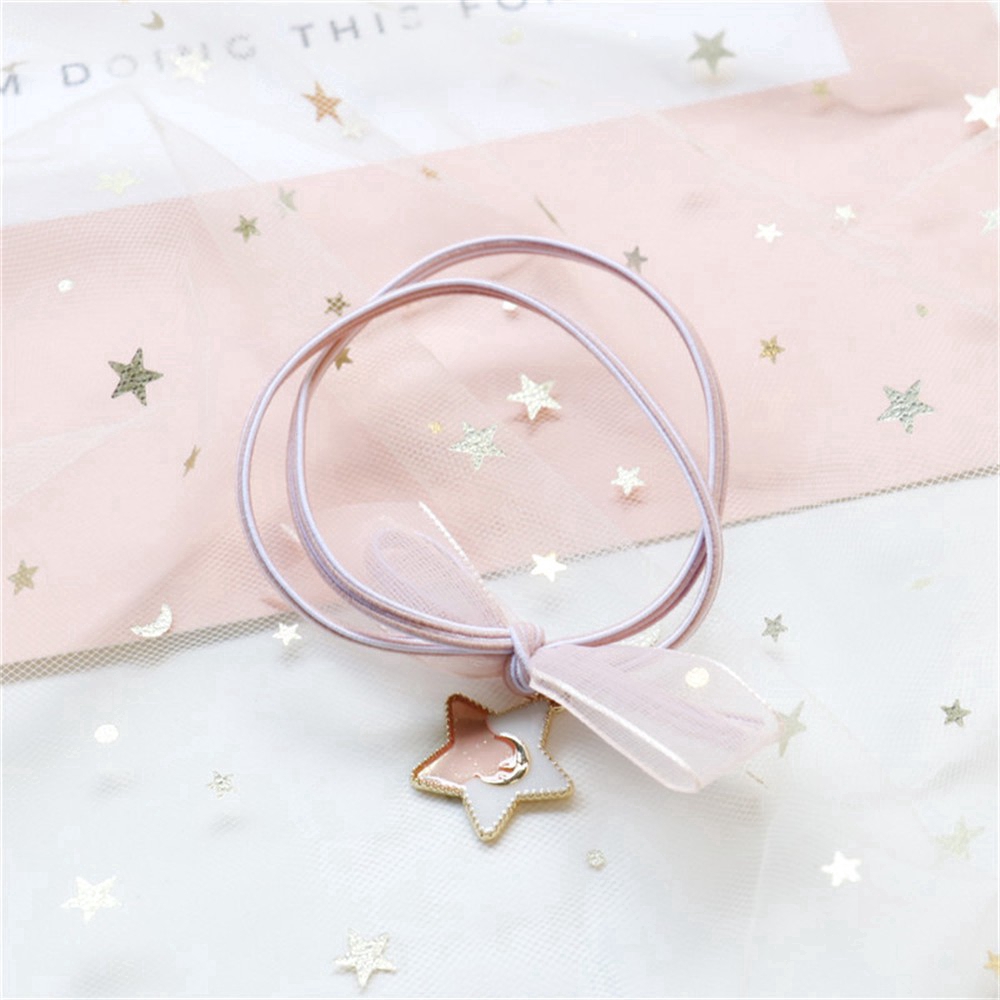 Buộc tóc hình ngôi sao xinh xắn dành cho nữ