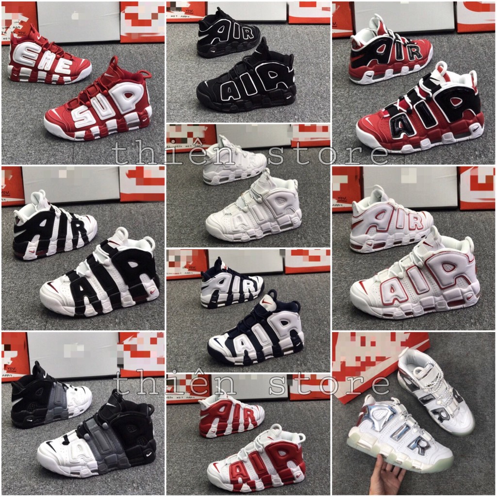 RẺ VÔ ĐỊCH - Sẵn - Ảnh thật - Giày thể thao air uptempo full box nhiều màu cho nam nữ