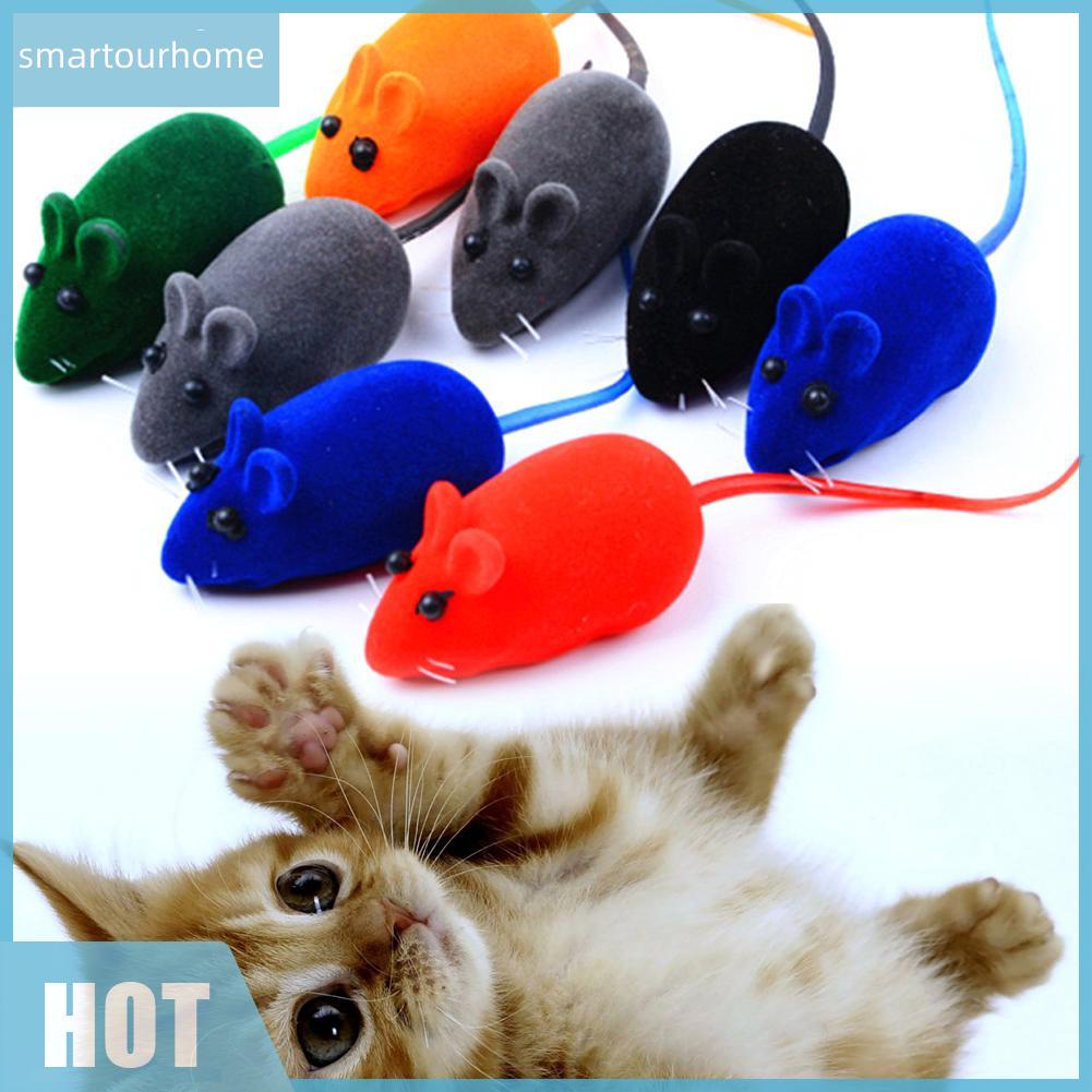 Đồ chơi con chuột giả có âm thanh cho mèo