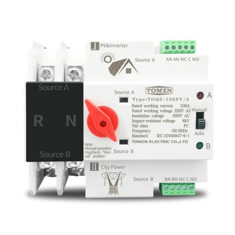 Công Tắc Nguồn Tự Động Din Rail 2P ATS