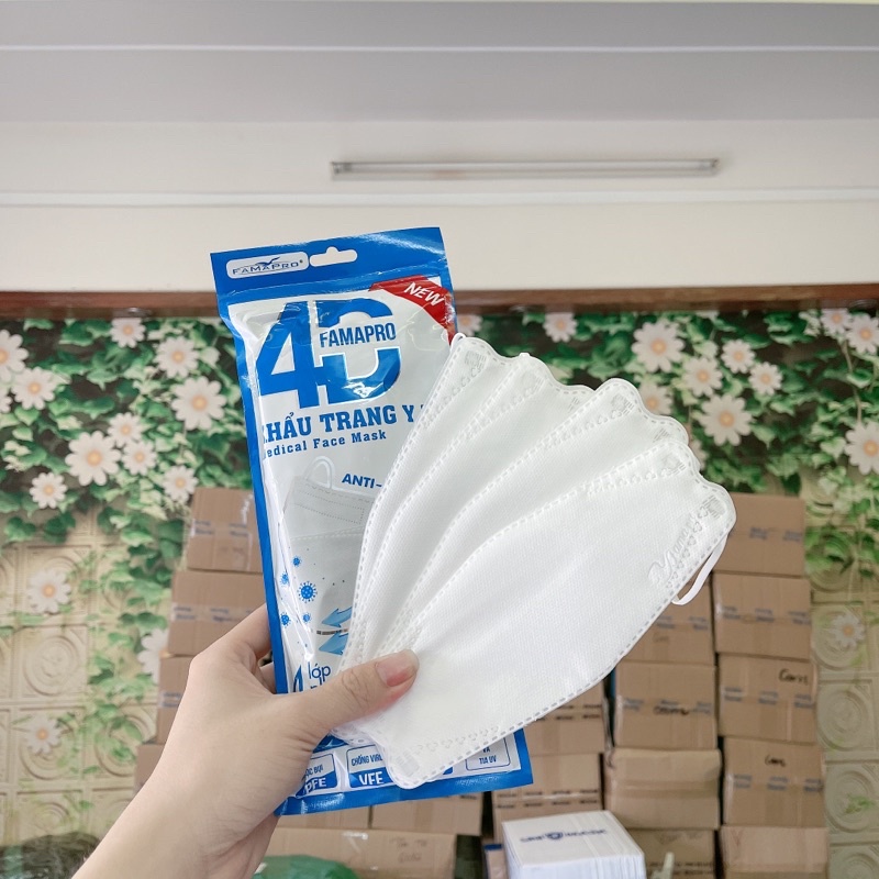 Khẩu Trang Kháng Khuẩn Cao Cấp 4D Famapro -Hàng Công Ty