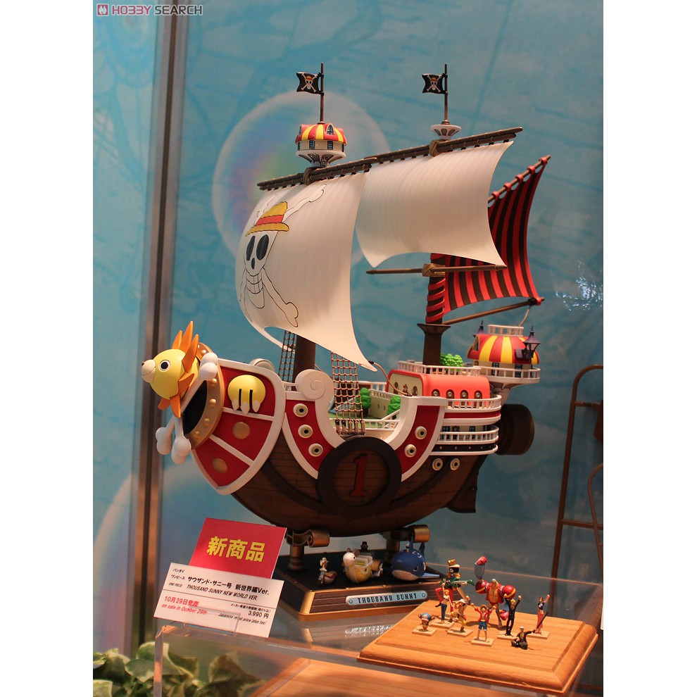 Mô Hình Lắp Ráp THOUSAND SUNNY NEW WORLD ONE PIECE Tàu Thuyền Bandai Đồ Chơi Lắp Ráp Anime Nhật